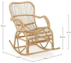 Casimira rattan hintaszék