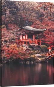 Vászonkép Fák Színes Japán Stílus Nyugalom 50x80 cm