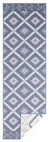 Malibu kék-krémszínű kültéri szőnyeg, 350 x 80 cm - NORTHRUGS