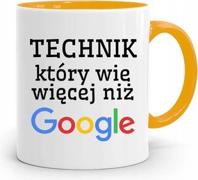 Technikus Bögre Sárga Ajándék fényképes nyomtatással