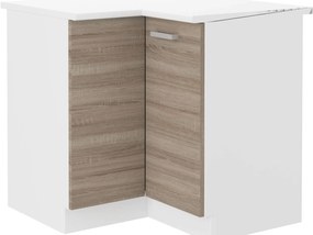 Sarok alsó konyhaszekrény Domton 89 x 89 DN 1F BB (trufla sonoma tölgy + fehér). 1033024