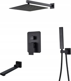 Falsík Alatti Szett Fekete Matt Esőztető Box