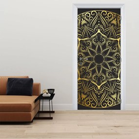 Fotótapéta ajtóra - Arany absztrakció (95x205cm)