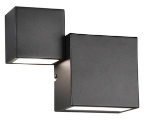 TRIO MIGUEL fali lámpa, fekete, 3000K melegfehér, beépített LED, 500 lm, TRIO-224910232