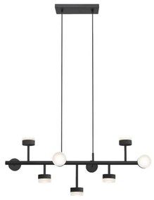 Klausen 149004 - LED Csillár rúdon COMFORT 9xLED/5W/230V fekete