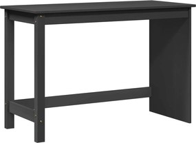 vidaXL Asztal Szürke 112 x 50 x 75 cm Tömör fenyőfa