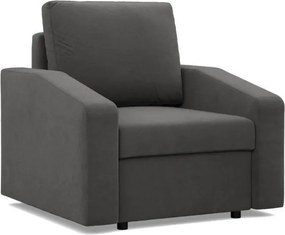 Zeus fotel, döntött kartámasz, szövet anyag, bonell töltet, szürke