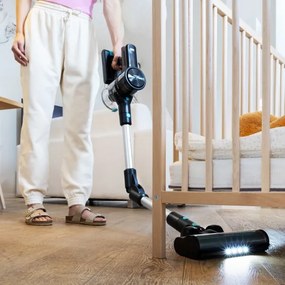 Niceboy ION Hurricane H7- Rugalmas vezeték nélküli Pálca porszívó 2in1 200W/2200 mAh fekete