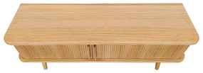 Natúr színű TV-állvány tölgyfa dekorral 138x50 cm Rove – Woodman