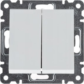 WL0040 Lumina Dupla falsík alatti gyertyatartó kapcsoló fehér Hager