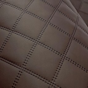 Wenge Fali dekoráció Ökobőr steppelt rombusz mintás fali kárpit 7x7