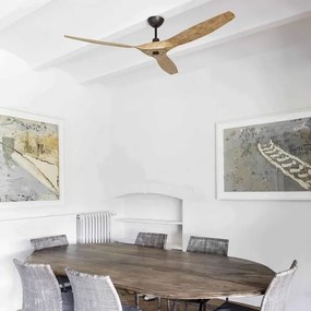 FARO 33519 - Mennyezeti ventilátor MOREA barna á. 152 cm + távirányító