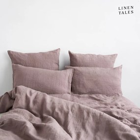 Rózsaszín egyszemélyes len ágyneműhuzat 135x200 cm – Linen Tales