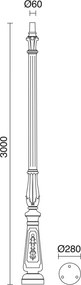 Novolux ROUND C10B-31-02 Utcai lámpa