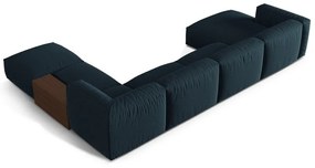 Sötétkék moduláris sarokkanapé (jobb oldali-U alakú) Martina – Micadoni Home