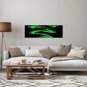 Kép - neonhullámok (órával) (90x30 cm)