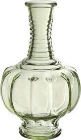 Üveg váza gyertyatartó 15 x 9cm étterem kávézó Zöld