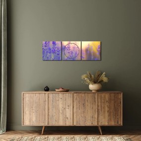 Kép - Levendula (órával) (90x30 cm)