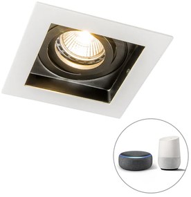 Okos beépíthető reflektor fehér, WiFi-vel, GU10 állítható - Carree