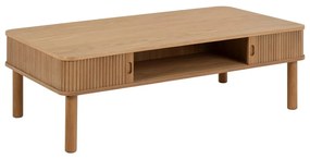 Natúr színű dohányzóasztal tölgyfa dekorral 70x130 cm Langley – Actona