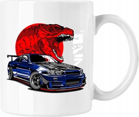 Autós bögre jdm 4 fehér 330ml