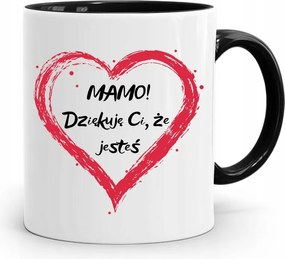 Fekete Bögre Anyukáknak Anya Köszönöm, Hogy fényképes nyomattal Vagy