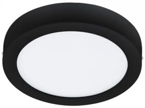 LED panel , falon kívüli , 16.5W , CCT , dimmelhető , 21 cm , kerek , fekete , IP44 , EGLO Connect.Z , Zigbee , FUEVA-Z , 900108