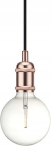 Nordlux Avra 84800030 függeszték réz, E27, 200 cm textilkábel