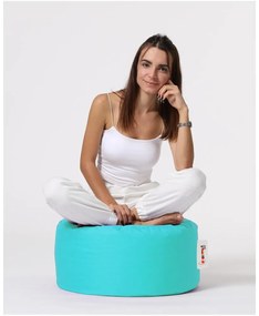 Türkiz kerti puff Round – Floriane Garden