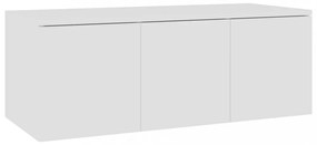 fehér szerelt fa TV-szekrény 80 x 34 x 30 cm