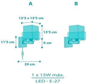 Dalber 63319 - Gyerek fali lámpa HAPPY JUNGLE 1xE27/15W/230V