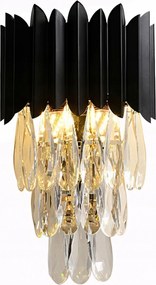 Fali lámpa Fekete-arany Glamour Elegáns Modern Fali Lámpa