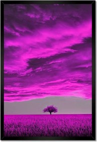 Poszterek keretben 40x60 Lila tájkép