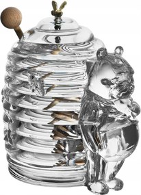 Kristály méztartó 350 ml Medve Bohemia