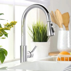 Konyhai Csaptelep Kihúzható Kifolyócsővel Prémium Csaptelep 3 Üzemmód Sus 304