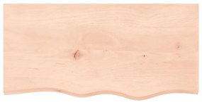 kezeletlen tömör fa fürdőszobai pult 80x40x(2-4) cm