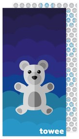 Towee Teddy Bear gyorsan száradó törölköző kék , 70 x 140 cm