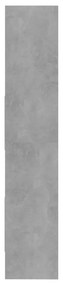 betonszürke szerelt fa könyvszekrény 60 x 35 x 180 cm