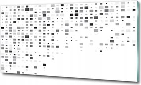 Fotó üvegfestmény Absztrakt négyzetek 125x50