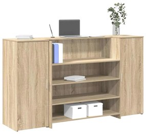 vidaXL recepciós pult sonoma tölgy 180x50x103,5 cm szerelt fa