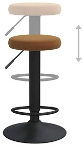 2 db barna bársony bárszék