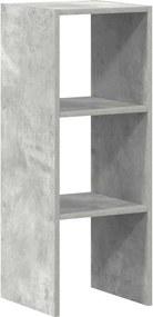 vidaXL betonszürke szerelt fa könyvespolc halmozható 30 x 30 x 80 cm