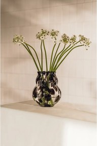 Sötétbarna üveg kézzel készített váza (magasság 22 cm) Dam – noo.ma