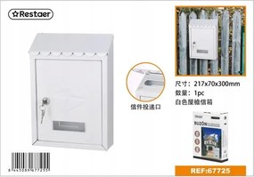 Elegáns fehér levéltartó doboz napellenzővel