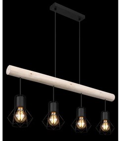 Globo 54017-4H3 - Csillár zsinóron PRISKA 4xE27/40W/230V