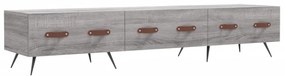 szürke sonoma színű szerelt fa TV-szekrény 150x36x50 cm