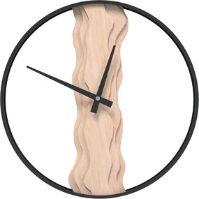 vidaXL barna vas és tölgyfa falióra Ø35 cm