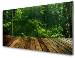 Üvegkép falra Forest Nature Plant 125x50 cm