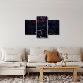 Egy kerékpár képe Amszterdamban (90x60 cm)
