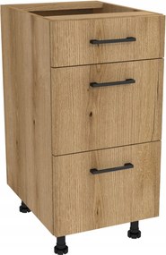 Konyhaszekrény fiókokkal Slim 40 Capri tölgy Evoke front Evoke tölgy